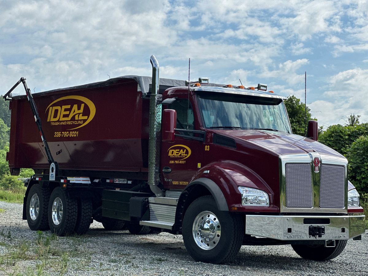 IDEAL Dumpster on a truck